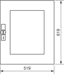 Product Drawing Transparent Doors for IP44 Metal Enclosures sheet steel