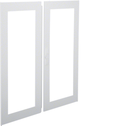 FZ164N Doors,  univers,  right and left,  transparent,  RAL 9010, for enclosure IP44,1100x1050mm