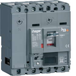 HHS041NC Moulded Case Circuit Breaker h3+ P160 Energy 4P4D N0-50-100% 40A 25kA CTC
