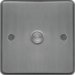 WRDS1BS 1 Gang Dimmer Switch 400W Brushed Steel