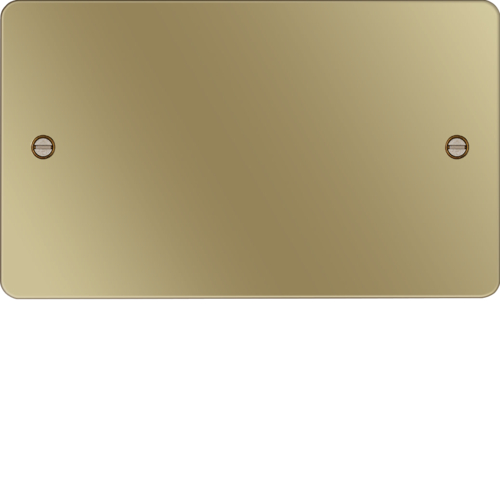 WFP2PB Twin Blank Plate Polished Brass
