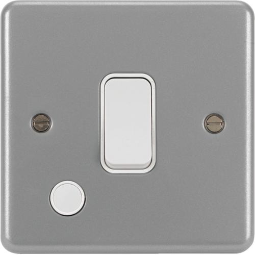 WPDP84FOB 20A Double Pole Switch with Flex Outlet & Back Box without Knockouts