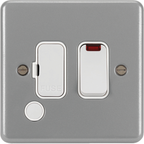 WPSSU83FONBKO 13A FCU Switched with LED Indicator and Flex Outlet & Back Box