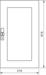 Product Drawing Transparent Doors for IP44 Metal Enclosures sheet steel