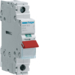 SBR163 1-pole,  63A Modular Switch with Red Toggle