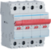 SBR499 4-pole,  125A Modular Switch with Red Toggle