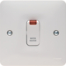 WMDP85N 20A Double Pole Switch with LED Indicator Marked WATERHEATER