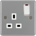 WPSS81N 1 Gang Double Pole Switched Socket with LED Indicator