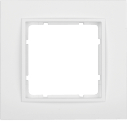 10116919 Frame 1gang,  B.7, p. white,  matt,  plastic