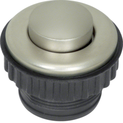 181113 Push-button,  NO contact,  TS,  stainless steel matt,  brushed nickel