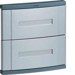 TD211 4-fold radio push button silver with FPL