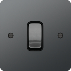 WFDP84BNB 20A Double Pole Switch Black Nickel Black Insert