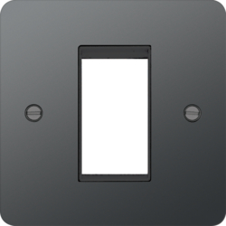 WFP1EUBNB Euro Style Plate 1 Module Black Nickel Black Insert