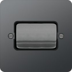 WFPS12WBNB 10AX 1 Gang 2 Way Wall Switch  Wide Rocker Black Nickel Black Insert