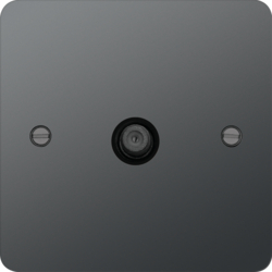 WFSATBNB F Type Satellite Outlet Black Nickel Black Insert