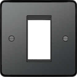 WRP1EUBNB Euro Style Plate 1 Module Black Nickel Black Insert