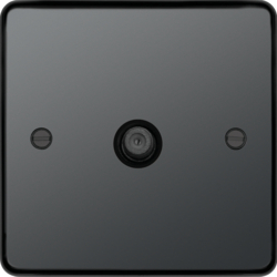 WRSATBNB F Type Satellite Outlet Black Nickel Black Insert