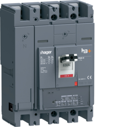 HEW631JR Moulded Case Circuit Breaker h3+ P630 LSI 4P4D N0-50-100% 630A 70kA FTC