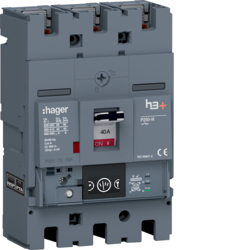 HNT040NR Moulded Case Circuit Breaker h3+ P250 Energy 3P3D 40A 40kA FTC