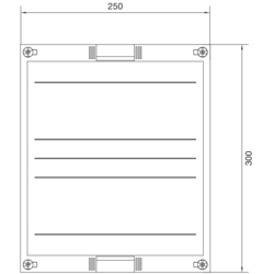 Product Drawing Univers Kits for Various Applications - Blank Cover - Empty plastic