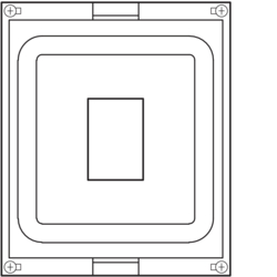 Product Drawing Univers Kits for Isolators plastic
