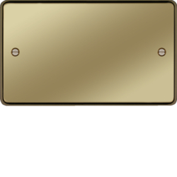 WRP2PB Twin Blank Plate Polished Brass