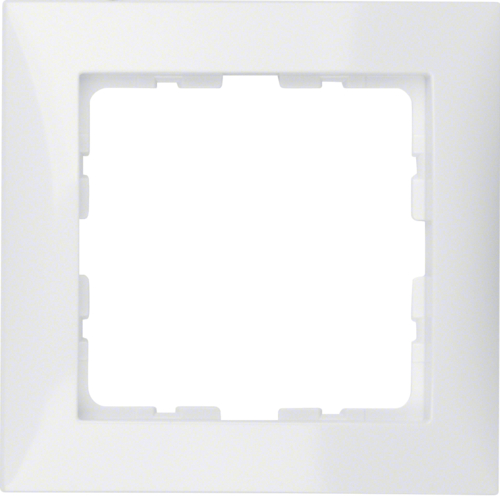10118989 Frame 1gang,  S.1, p. white glossy