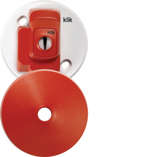 CR64AX/R 4 Pin Plug in Ceiling Rose Red
