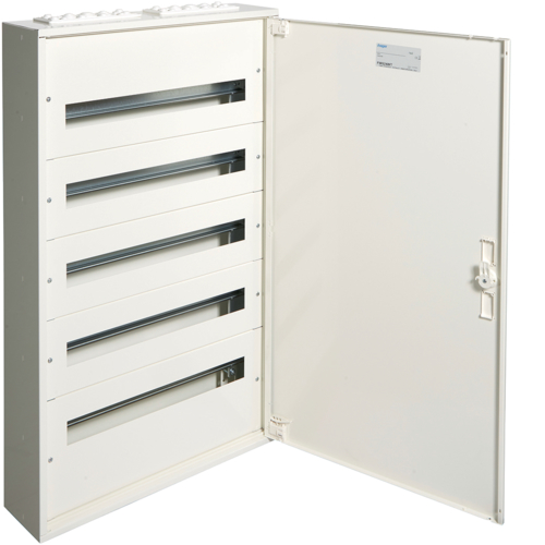 FW524WT Surface encl. FW2, IP30, class I,  with door and brass terminals,  5x24 modules