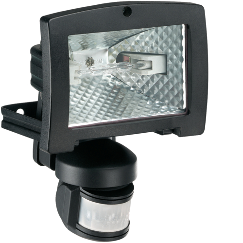 52035 Floodlight 120W PIR 140° Black