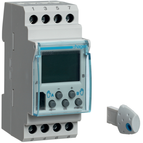 EG203E Digital time switch weekly cycle 2 channels Evolution