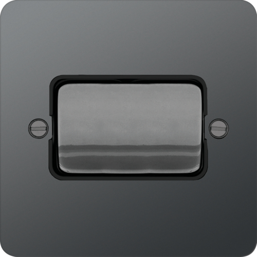 WFPS12WBNB 10AX 1 Gang 2 Way Wall Switch  Wide Rocker Black Nickel Black Insert