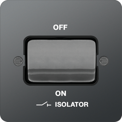WFPS3PIBNB 3 Pole Isolator switch Black Nickel Black Insert