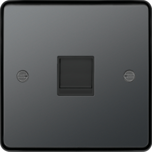 WRRJ45BNB RJ45 Socket Black Nickel Black Insert