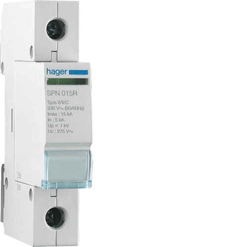 SPN115R SPD 1P pluggable 15kA class 2 with reserve + remote contact