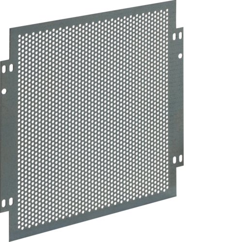UZ21M6 Mounting plate,  perforated 240 x 247mm,  with mounting screws