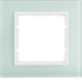 10116909 Glass frame 1gang,  B.7, p. white/p. white matt