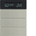 75663593 B.IQ push-b. 3gang thermostat,  display,  KNX - B.IQ,  stainl. steel metal brushed