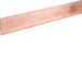 UC968 Perforated copper rail,  quadro.system,  M10 125x5 L1750 mm