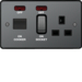 WRCC50NBNB 45A Cooker Control Unit Black Nickel Black Insert