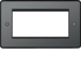 WRP4EUBNB Euro Style Plate 4 Module Black Nickel Black Insert