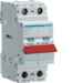 SBR263 2-pole,  63A Modular Switch with Red Toggle